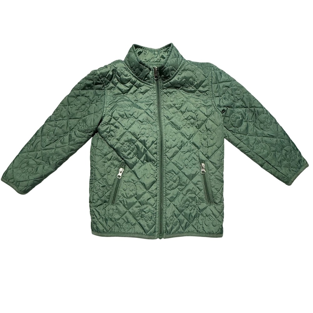 Star Wars WeLoveFine Kids Rebel Alliance Quilted Puffer Jacket Green 5T - Picture 1 of 4